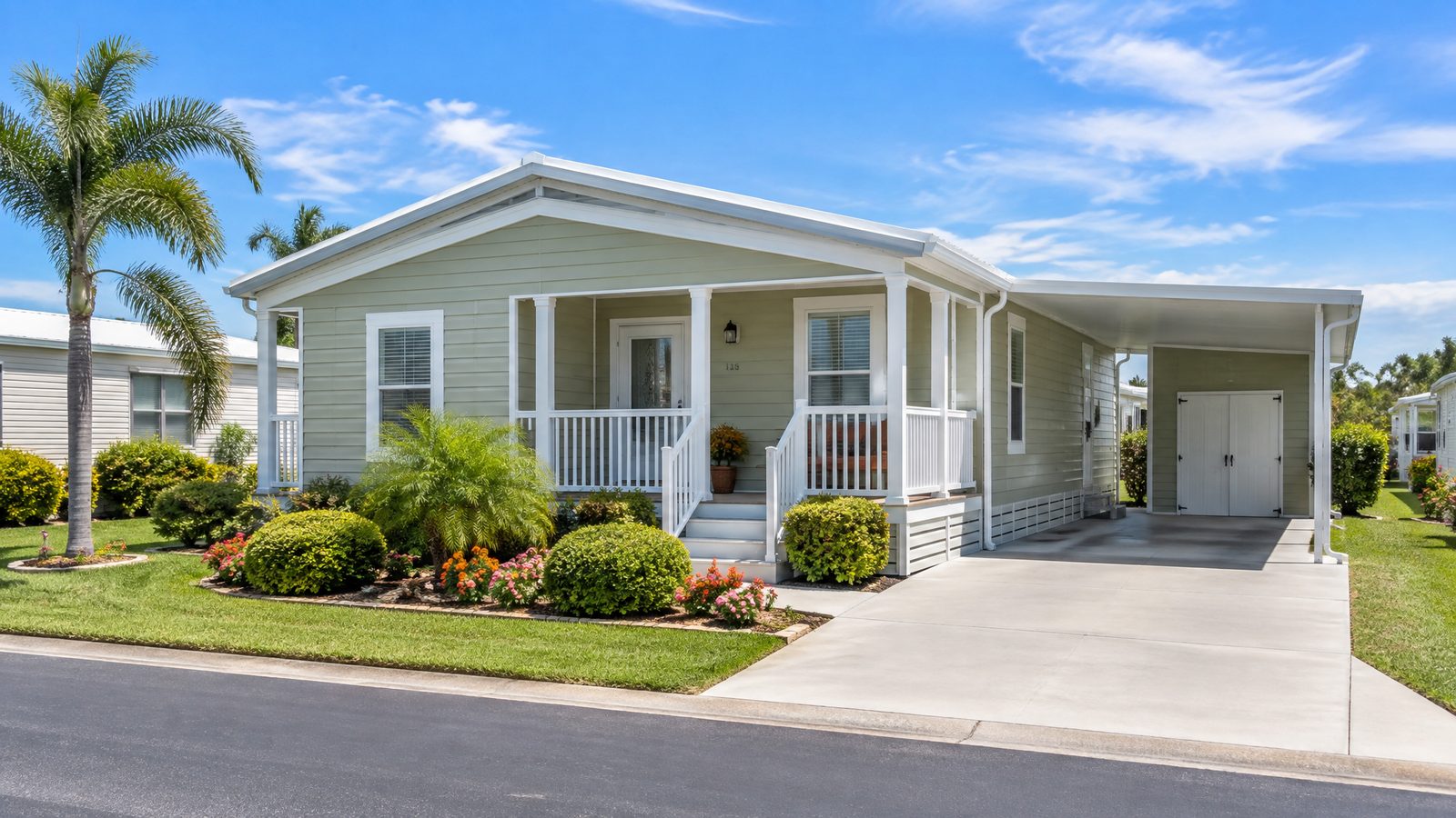 The Mill Creek manufactured home exterior